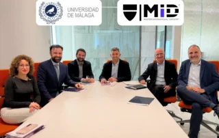 Firma de convenio de colaboración entre Masters International Dentistry MiD y la Universidad de Málaga para la formación de posgrado en Odontología.